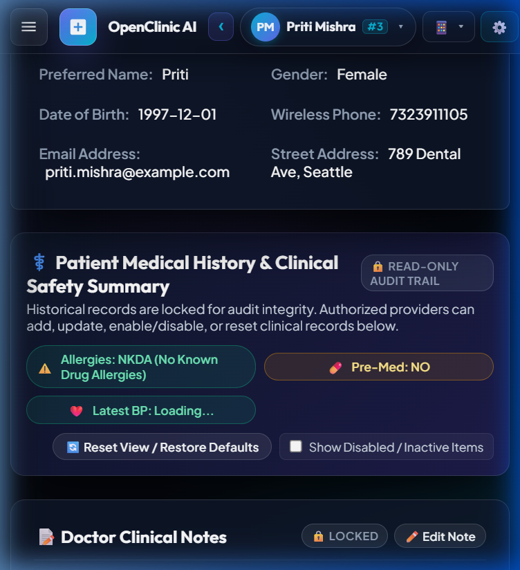 Top Navigation Bar switching across all 7 practice modules